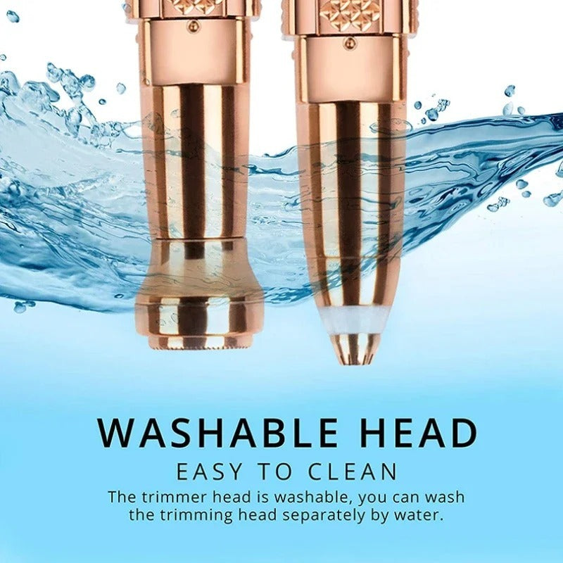 2-in-1 Women's Electric Epilator & Painless Shaver – USB Rechargeable Hair Remover for Face, Body, Bikini & Eyebrows