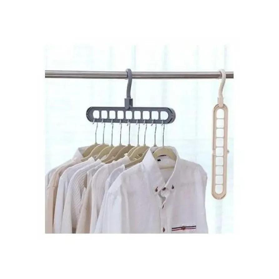 Durable Black Hanger Organizer - 1 Pc Storage Solution for Neat & Tidy Spaces